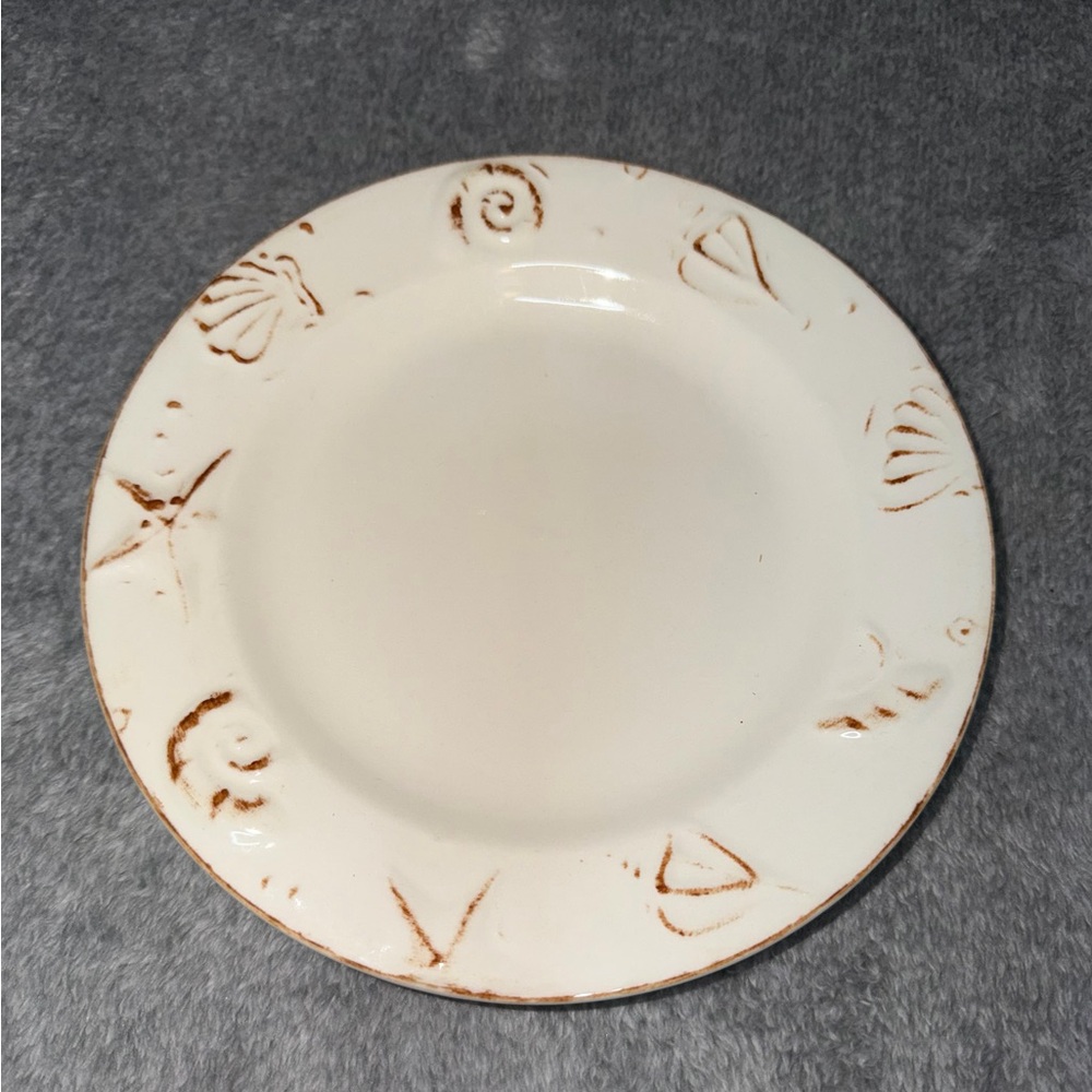 THOMSON POTTERY Hampton Seashell Salad Plate 8.25"